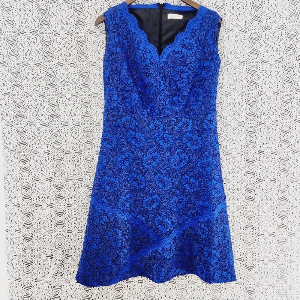 Calvin Klein V neck Blue Lace Women's formal dress 20W